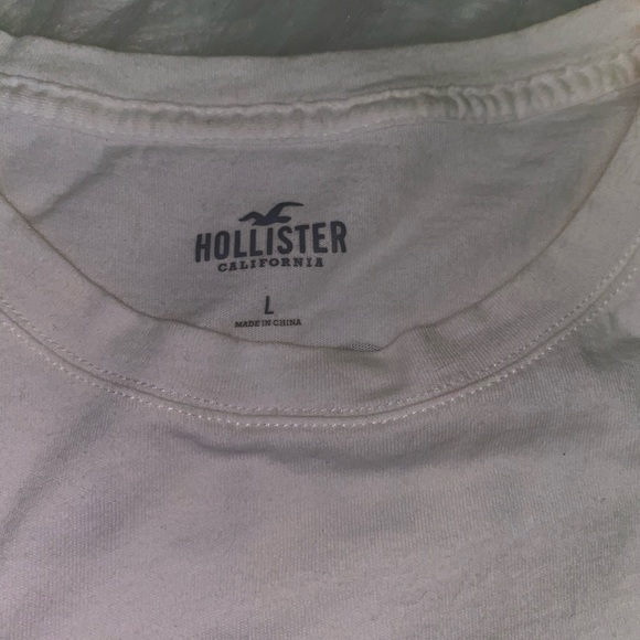 White Hollister checkered print crop top shirt - Picture 3 of 3